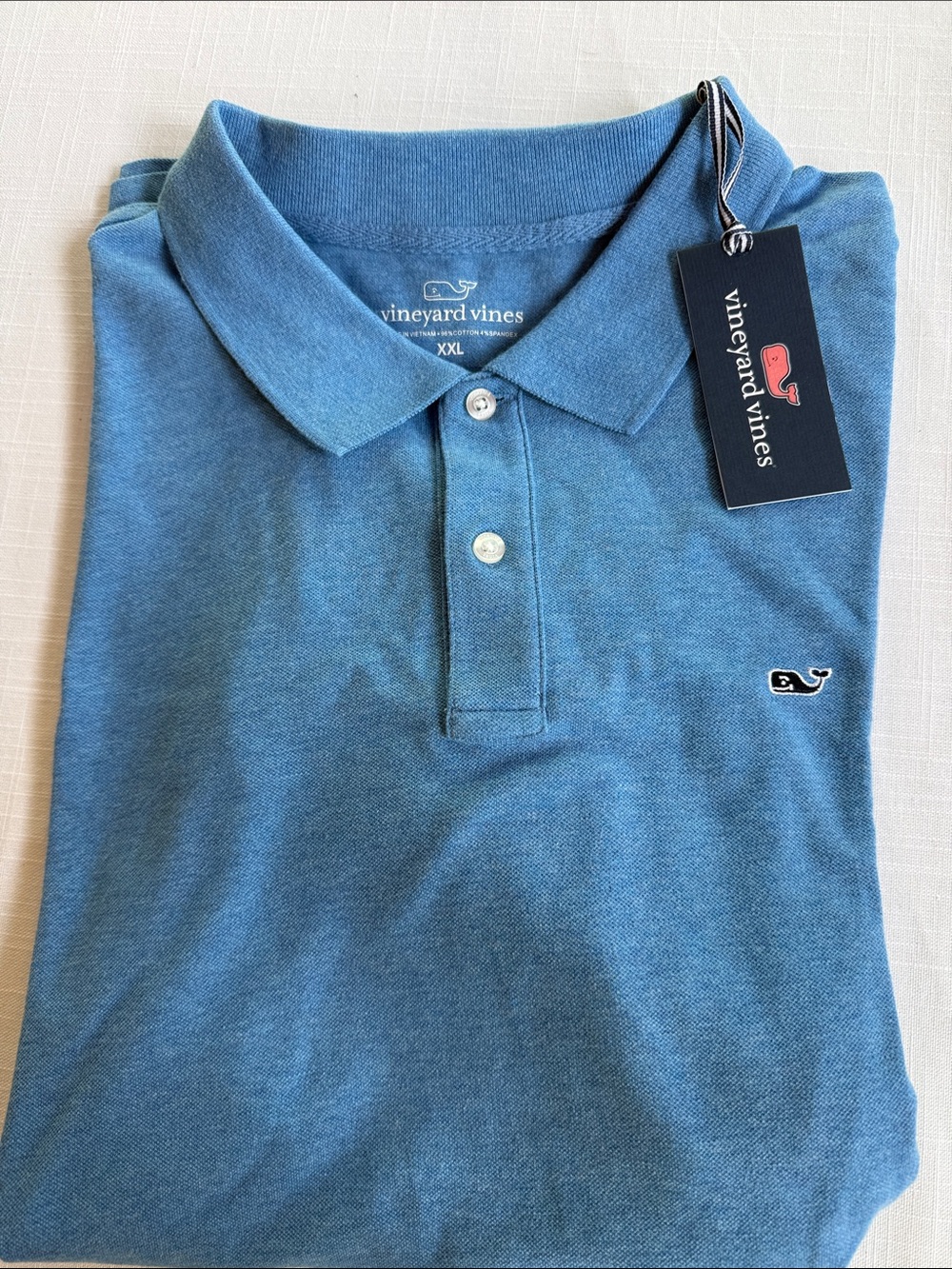 Vineyard Vines Men's Polo Shirt - Heathered Blue